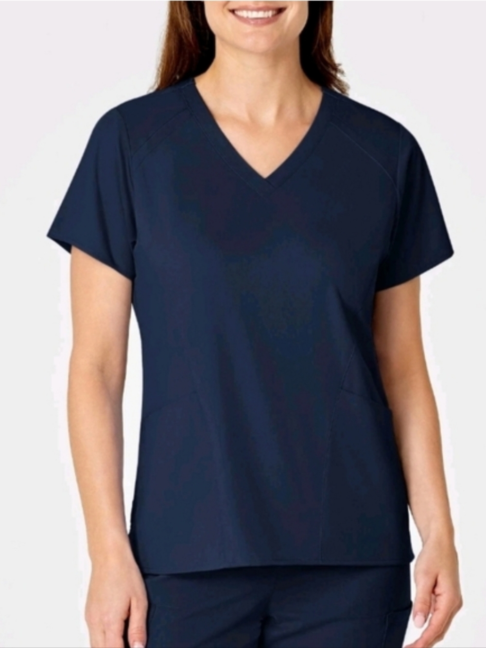 🆕️ WonderWink Pro V-Neck Scrub Top 6319 in Navy Blue